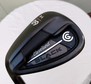 Cleveland CH Black TiFace 60*-14 Lob Wedge Left Handed Satin Black 35.5" Stiff - Picture 1 of 11