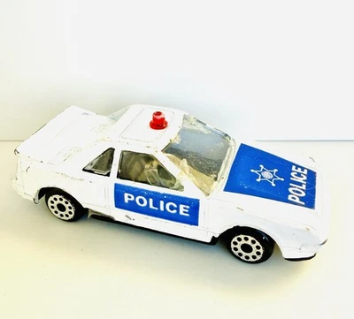 Vintage Zylmex Zee Toys D81 Branco 1986 Toyota MR2 1/64 Diecast/Plástico Polícia - Imagem 1 de 4