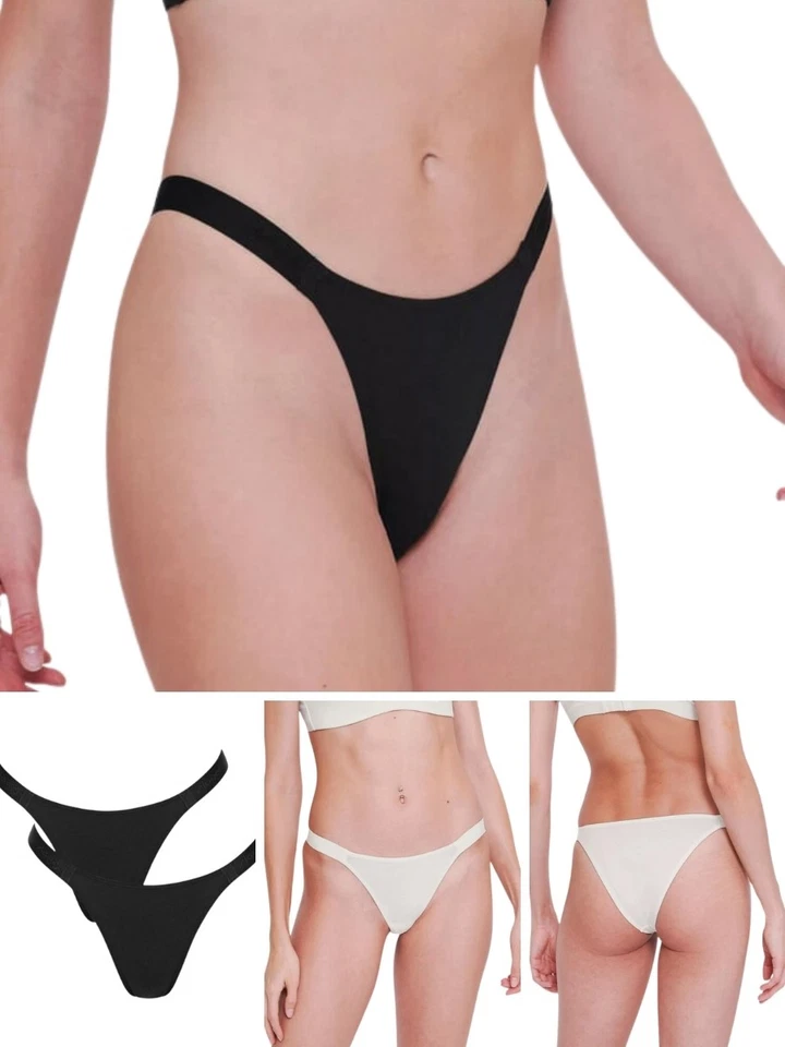 Sloggi Tiny Tanga GO Casual Briefs 2 Pack Organic Cotton Knickers Lingerie - Изображение 1 из 1