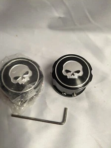 Harley Davidson Skull Axle Cups ( one set of 2) New in box - Picture 1 of 4
