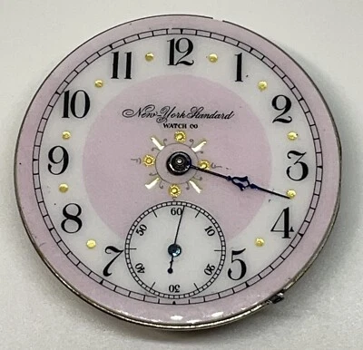 NEW YORK STANDARD POCKET WATCH MOVEMENT 1894 7 Jewels 6s Does Not Run - Image 1 of 4