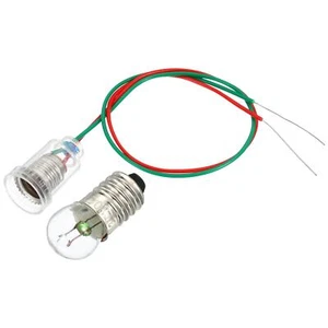 1Set E10 Screw Base 3.8V Bulb Miniature Light Warm Yellow w 3Pcs Lamp Holders - Picture 1 of 7