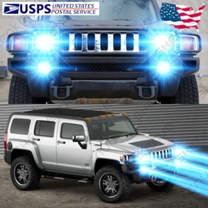 Combo de faros LED altos/bajos + faros antiniebla Hummer H3 8000K 2006-2010 4 piezas GL - Imagen 1 de 12