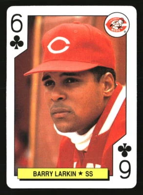 Barry Larkin 1991 U.S. Playing Card Co. Major League All-Stars #6 BASEBALL Card - Image 1 of 2