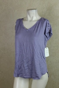 Nueva camiseta Hippie Rose para mujer lavanda salvaje la acogedora camiseta torso corto de sella nueva con etiquetas __ r12d2 - Imagen 1 de 4