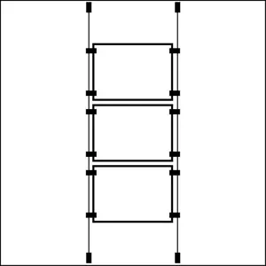 3 x A3L Draht Kabel Kit Acryl Poster Halter Fenster Displays Immobilienmakler Schilder - Bild 1 von 1
