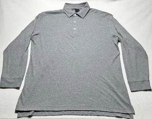 Dunning Golf Polo Shirt Mens XL Gray Performance Long Sleeve Adult Size Large - Picture 1 of 10