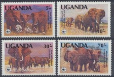 Uganda, Michel Nr. 361-364 C, postfrisch / MNH - 604146