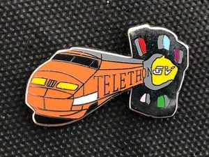PINS PIN FRANCE 2 FR3  FR2 MEDIA PRESSE TELETHON TGV TRAIN SNCF  ZAMAC BALLARD - Picture 1 of 1
