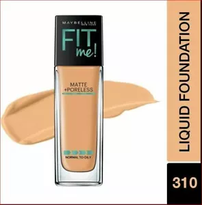 Maybelline Fit Me! Liquid Foundation Matte + Poreless 310 Sun Beige Normal-Oily - Picture 1 of 4