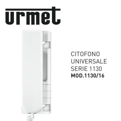 CITOFONO UNIVERSALE UTILIZZABILE SU IMPIANTI 4 + 1 1 + N1130/16 URMET  - Immagine 1 di 2