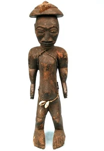 Art Africain - Ancien Colon Senoufo en Bois Dense - Pièce d'Adoration - 45 Cms - Picture 1 of 12