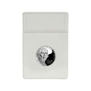 (100) BCW Nickel Display Slab Coin Foam Inserts Case - White - Picture 1 of 3