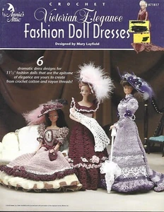 Victorian Elegance Fashion Doll Dresses (barbie) - Crochet Instruction Booklet - Picture 1 of 2