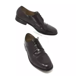 Derby uomo Florsheim in pelle bordeaux scuro con lacci e cappuccio, taglia 9,5 - Foto 1 di 7