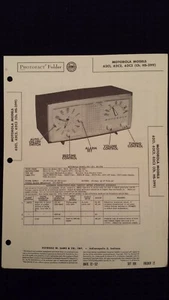 Sams Photofacts Folder Radio Schematics Parts MOTOROLA Models 62C1,62C2, 62C3 - Picture 1 of 1