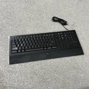 Logitech Illuminated Keyboard Wired USB K740 Y-UY95 Tested and Working - Picture 1 of 14