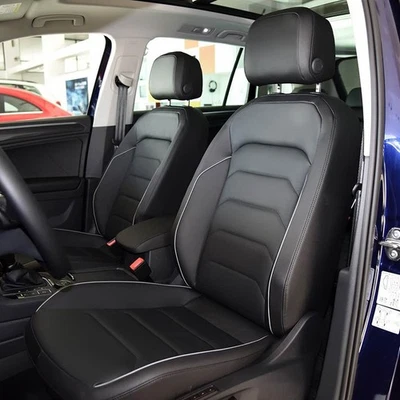FUNDAS DE ASIENTO DE CUERO DE COCHE PERSONALIZADAS MOTOPTES PARA VOLKSWAGEN TIGUAN 2009-2024 Foto 1 de 4