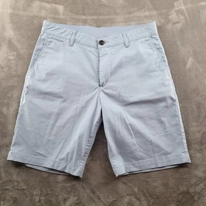 Faherty Shorts Mens 31 Light Blue Chino Flat Front Casual Summer Classic - Picture 1 of 6