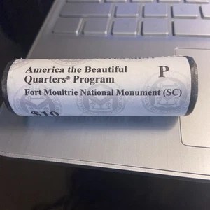 2016 P FORT MOULTRIE SOUTH CAROLINA NATIONAL PARK QUARTER $10 BU ROLL fed roll - Picture 1 of 3
