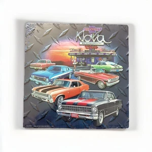 NEW Chevrolet Nova Cafe Metal Embossed Sign Vintage Style Man Cave Open Road - Picture 1 of 4