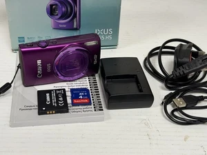 Canon IXUS 265 HS Digitalkamera Lila Originalverpackt Kompakt 16MP 12x Zoom - Bild 1 von 18
