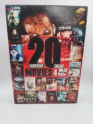 20 Horror Movies; Coll V8 DVD 2 DVD Set New Sealed Free Shipping 2014 - Image 1 of 3