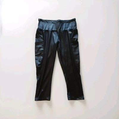 Tapout 女式 WW 运动黑色打底裤 L 码  — 第 1/4 张图片