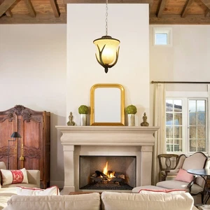 60W Pendant Light Antler Pendant Light 110V Ceiling-mounted Light Vintage Style - Picture 1 of 19