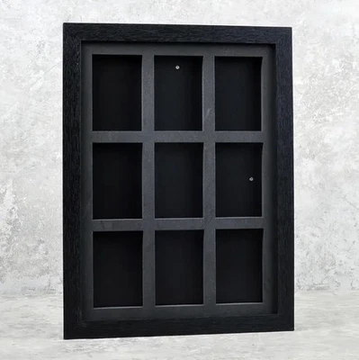 9 Card Frame One Touch 35pt Black Border Magnetic Display Holder Pokemon Sports - Image 1 of 4