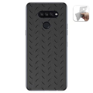 Hülle Gel Case TPU für LG K50S Design Metall Muster - Bild 1 von 1