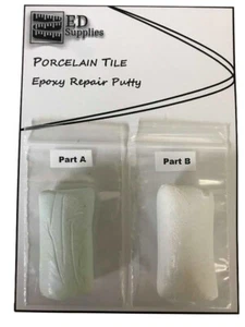 38G Light Grey. Floor & Wall Porcelain Tile Epoxy Repair Putty – Chips, Broken. - Picture 1 of 1