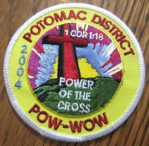 Royal Rangers Rr Uniform Patch Potomac District Pow Wow 2004 Power Of The Cross - Picture 1 of 1