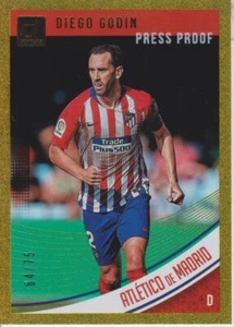 2018-19 Donruss Press Proof Gold Diego Godin #64/75 - Atletico Madrid - Bild 1 von 2