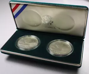 1999-P Yellowstone National Park Commemorative Silver Dollar 2-Coin Set w/COA - Bild 1 von 8