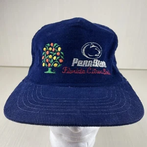 Vintage Penn State Nittany Lions Florida Citrus Bowl Corduroy Snapback Cap Hat - Picture 1 of 15