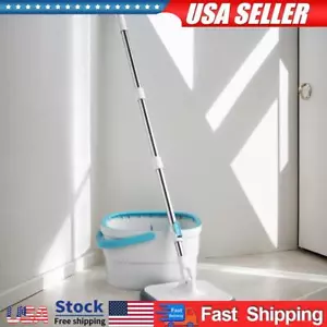 Microfiber Spin Mops Bucket Home Cleaning Spinning Mops 360 Rotating Square Mop - Picture 1 of 11