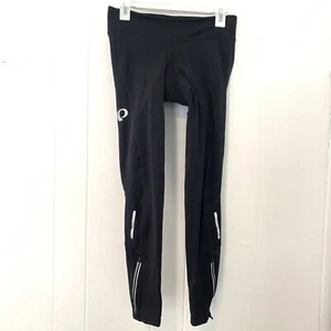 Pearl Izumi Womens Large Leggings Elite Amfib Cycling Padded Black Fleece - Picture 1 of 10