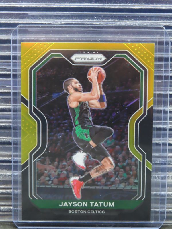 2020-21 Panini Prizm Jayson Tatum Choice Black Gold Prizm #1/5 Boston Celtics