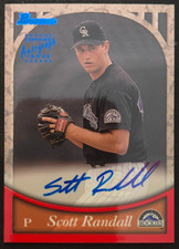 1999 Bowman CERTIFIED AUTOGRAPH BLUE Scott Randall !!!!! BA49 !!!!