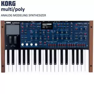 KORG multi / poly ANALOG MODELING SYNTHESIZER Keyboard 37 Key Gig Bag New - Picture 1 of 11