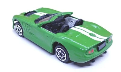 BBURAGO scala 1/43 Shelby Series One, green, die-cast, senza scatola - Immagine 1 di 4
