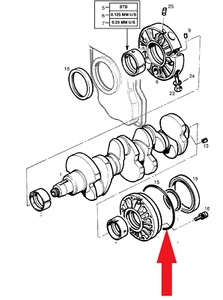 GENUINE VAUXHALL FRONTERA A 2.5 TD CRANKSHAFT REAR BEARING O-RING SEAL - Picture 1 of 1