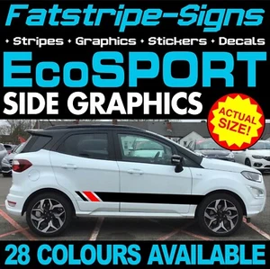 to fit FORD ECOSPORT GRAPHICS STICKERS STRIPES DECALS ST LINE TITANIUM ZETEC - Picture 1 of 2