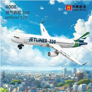 Klemmbausteine Wange 4008, Airliner – Jetliner 320, Neu, OVP, Rauchfrei - Bild 1 von 6