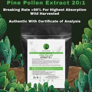 Pine Pollen 20:1 Extract Powder - Wild Harvested - 10g/50g/100g/150g/200g/250g - Picture 1 of 3