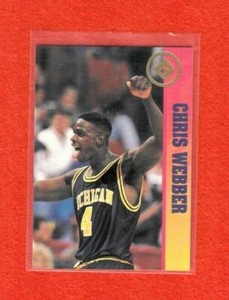 1993 Ballstreet News Chris Webber RC Michigan Wolverines Promo 