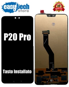 Huawei P20 Pro LCD Display TFT Touch Screen Vetro SCHERMO CLT-L09 L29 Nero - Foto 1 di 8