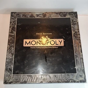 Monopoly Onyx Edition Game Hasbro 2006 Silver Black 62020 Complete - Picture 1 of 24