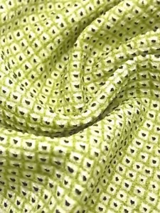 e003-L_Japanese Kimono Fabric_Silk,Yellow green,Shibori,Kanoko,160 cm - Picture 1 of 11